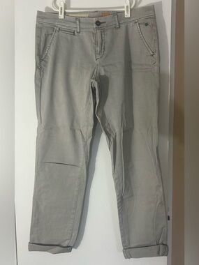 Anthropologie Pilcro The Letterpress Utility Slim Straight Gray Pants Women’s 28